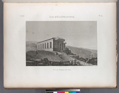 Île d'Éléphantine. Vue du temple du sud.