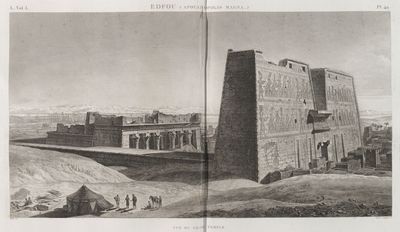 Edfou [Idfû] (Apollinopolis Magna). Vue du Grand Temple