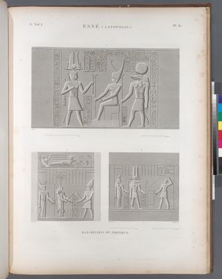 Esné [Isnâ] (Latopolis). Bas-reliefs du portique.