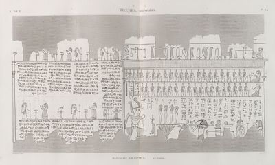 Thèbes. Hypogées. Manuscrit sur papyrus. 4-eme partie.