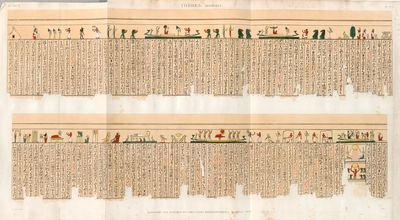 Thèbes. Hypogées. Manuscrit sur papyrus en caractères hiéroglyphiques. Quatrième partie.