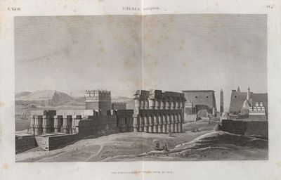 Thèbes. Louqsor [Luxor]. Vue particulière du palais prise du sud.