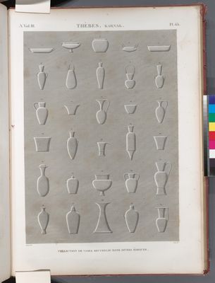 Thèbes. Karnak. Collection de vases recueillis dans divers édifices.