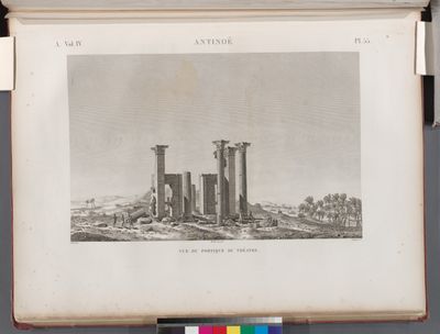 Antinoë [Antinoöpolis]. Vue du portique du Théatre.