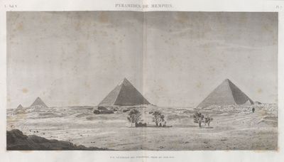 Pyramides de Memphis. Vue générale des pyramides, prise du sud-est.