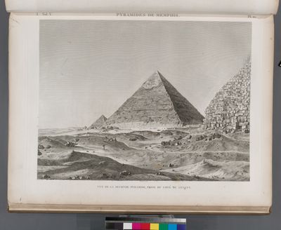 Pyramides de Memphis. Vue de la seconde pyramide, prise du côté du levant.