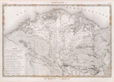 Basse Égypte. Carte hydrographique de la Basse Égypte.