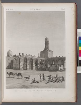 Le Kaire [Cairo]. Vue d'une ancienne mosquées située près de Bâb el-Nasr.