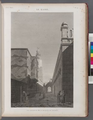 Le Kaire [Cairo]. Vue intérieure de la Mosquée de Touloun.