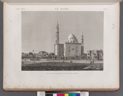 Le Kaire [Cairo]. Vue de la Mosquée de Soultân Hasan.