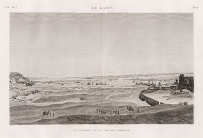 Le Kaire [Cairo]. Vue générale de la ville des tombeaux.