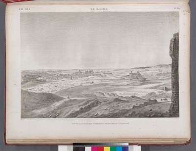 Le Kaire [Cairo]. Vue de la ville des tombeaux, prise de la Citadelle.