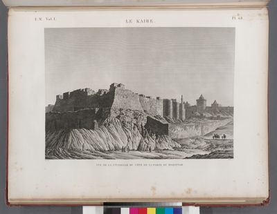 Le Kaire [Cairo]. Vue de la Citadelle du côté de la porte Moqattam.