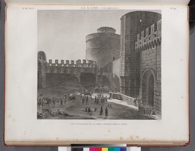 Le Kaire [Cairo] (Citadelle). Vue intérieure de la porte appelée Bâb el-Gebel.