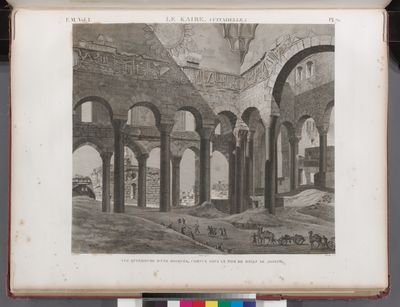 Le Kaire [Cairo] (Citadelle). Vue intérieure d'une mosquée, connue sous le nom de Divan de Joseph.
