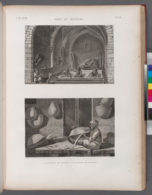 Arts et métiers. 1. Le faiseur de nattes; 2. Le faiseur de couffes.