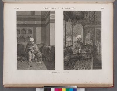 Costumes et portraits. 1. Le poëte; 2. L'astronome.