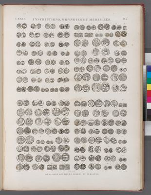 Inscriptions, monnoies et médailles. Médailles koufiques, arabes et persanes.
