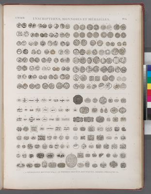Inscriptions, monnoies et médailles. 1-71. Médailles koufiques; 72-178. Pierres gravées, koufiques, arabes, persanes, etc.