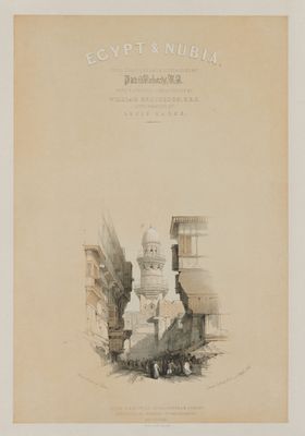 Egypt and Nubia, Volume I: Title Page