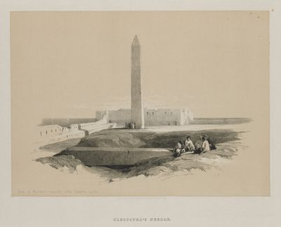 Egypt and Nubia, Volume I: Obelisk at Alexandria, Commonly called Cleopatra's Needle