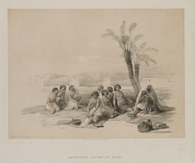 Egypt and Nubia, Volume I: Abyssinian Slaves Resting at Korti-Nubia