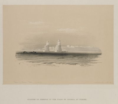 Egypt and Nubia, Volume I: Statues of Memnon, Thebes