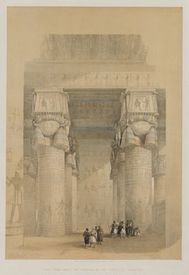 Egypt and Nubia, Volume II: View from Under the Portico of the Temple of Dendera