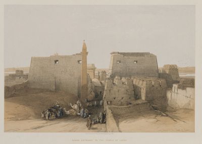 Egypt and Nubia, Volume II: Grand Entrance to the Temple of Luxor