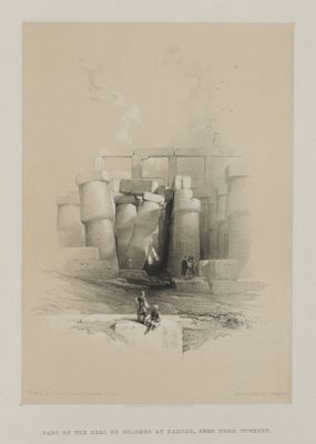 Egypt and Nubia, Volume II: Part of the Hall of Columns at Karnak, Thebes