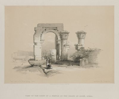 Egypt and Nubia, Volume II: Ruins - Temple on the Island of Biggeh, Nubia