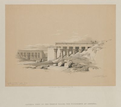 Egypt and Nubia, Volume II: Lateral View of the Temple called The Typhonoeum at Dendera