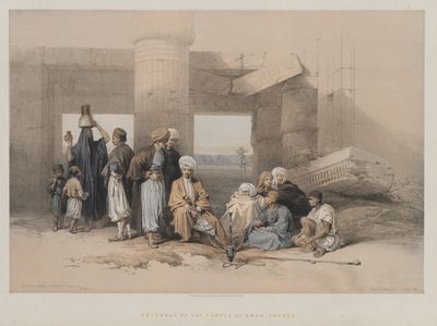 Egypt and Nubia, Volume II: Entrance of the Temple of Amun, Thebes